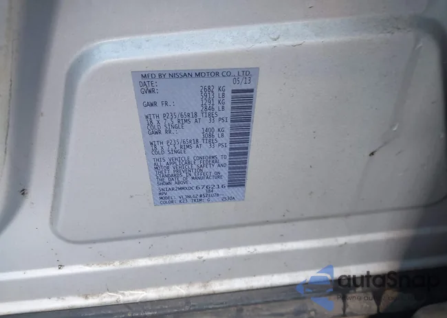 5N1AR2MMXDC676216: 40800942