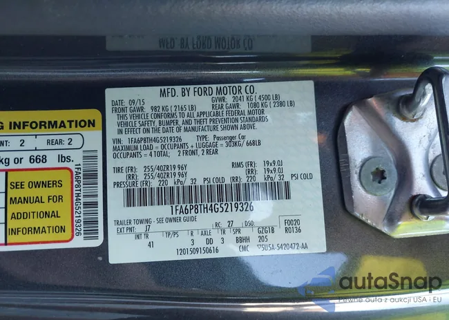 1FA6P8TH4G5219326: 40806671