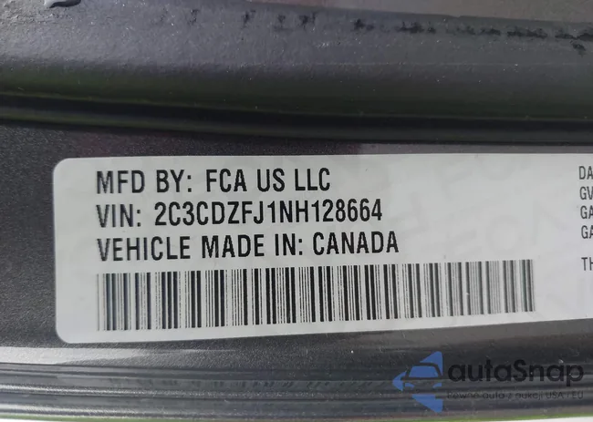 2C3CDZFJ1NH128664: 40811752