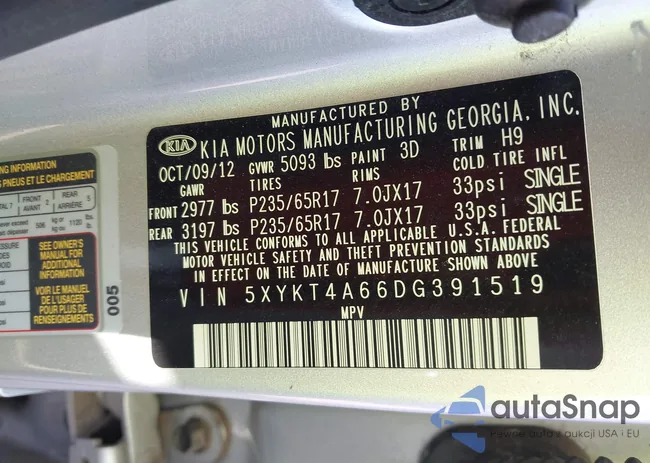 5XYKT4A66DG391519: 40814084