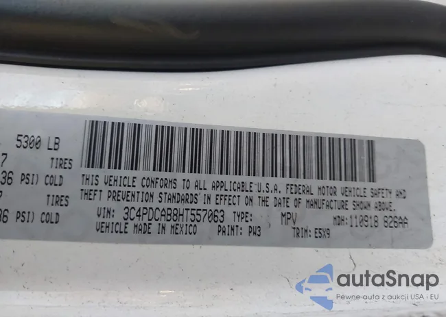 3C4PDCAB8HT557063: 40825007