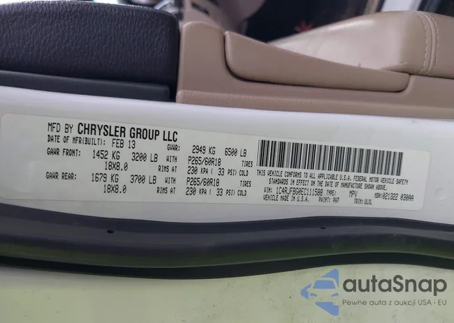 1C4RJFBG0EC111588: 40825273