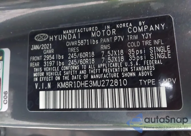 KM8R1DHE3MU272810: 40825892