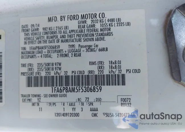 1FA6P8AM5F5306859: 40826694