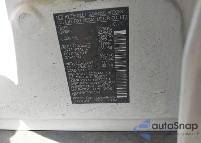 KNMAT2MT0GP656907: 40828213