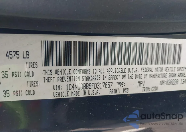 1C4NJDBB9FD317057: 40833994