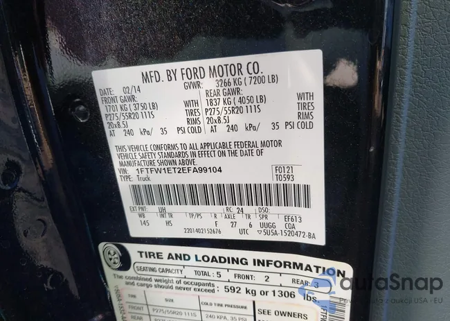 1FTFW1ET2EFA99104: 40838152