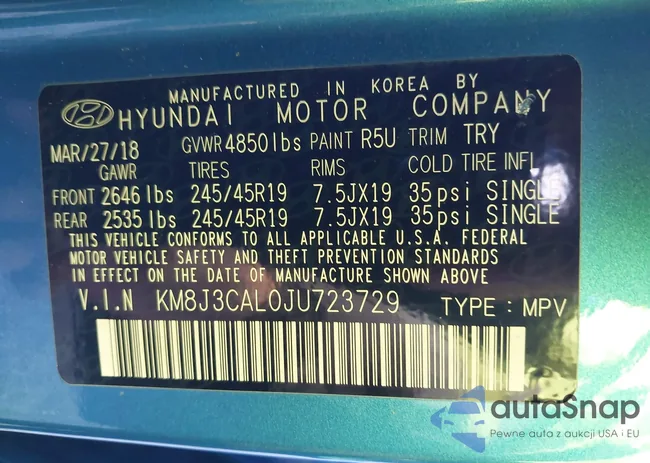 KM8J3CAL0JU723729: 40841548