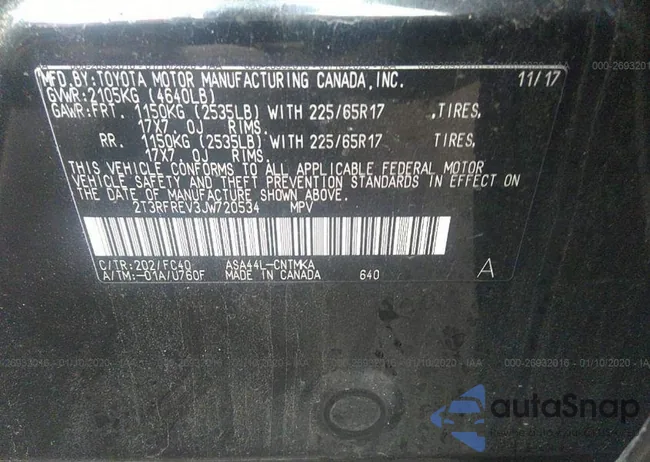 2T3RFREV3JW720534: 40841576