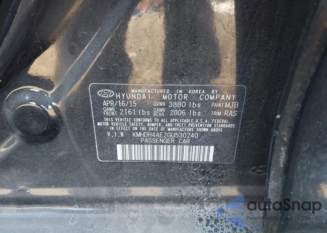 KMHDH4AE2GU530240: 40843987