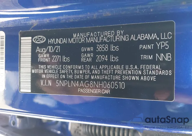 5NPLN4AG8NH060510: 40845087