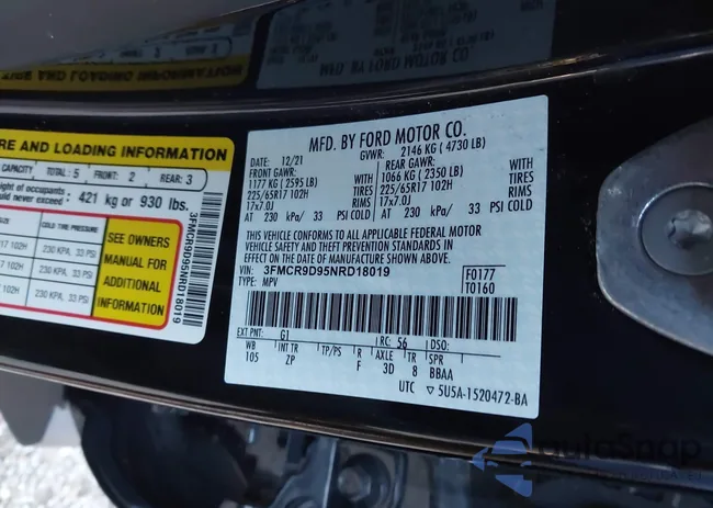 3FMCR9D95NRD18019: 40847711