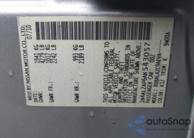 1N4AL2AP6AN543057: 40857071