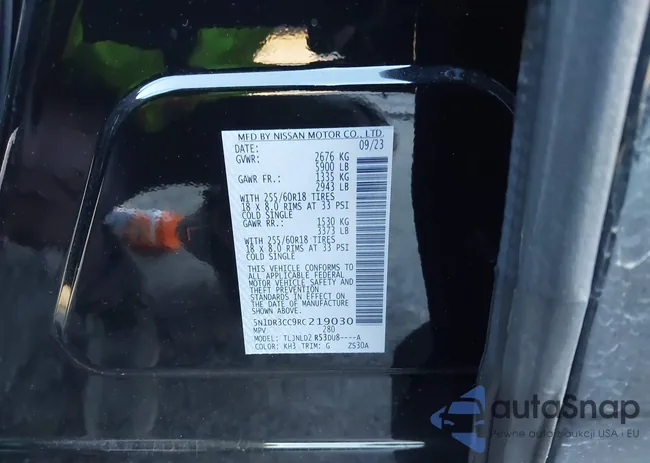 5N1DR3CC9RC219030: 40865085