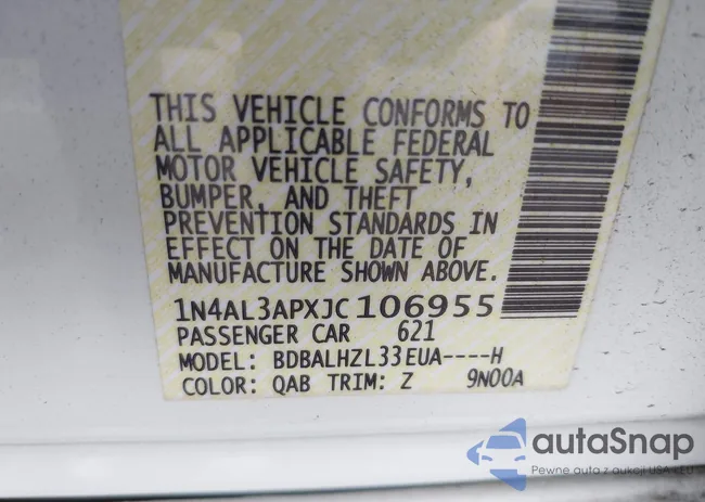 1N4AL3APXJC106955: 40867018