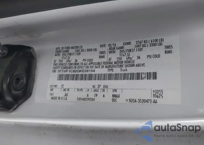 1FTMF1C82GKE09154: 40866480