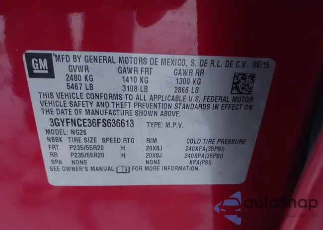 3GYFNCE36FS636613: 40870154