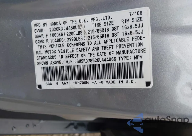 SHSRD78526U444066: 40872134