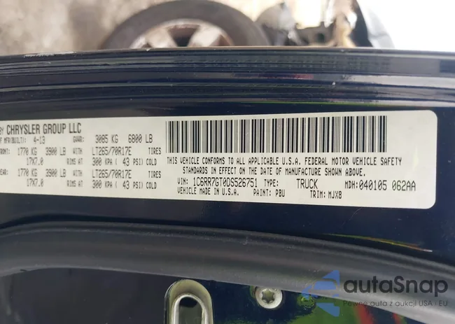 1C6RR7GT0DS526751: 40871380