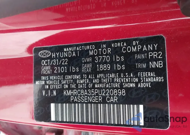 KMHRC8A35PU220898: 40873887