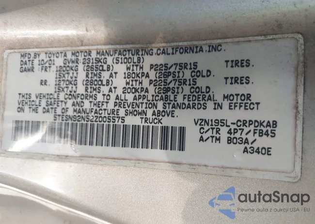 5TESN92N52Z005575: 40874464