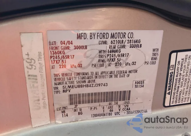 5LMEU88H84ZJ39743: 40886296