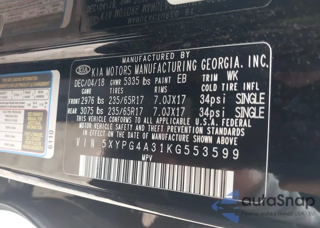 5XYPG4A31KG553599: 40887076