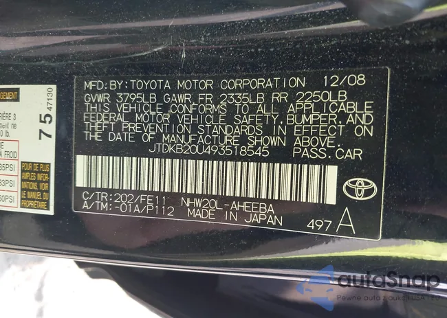 JTDKB20U493518545: 40887389