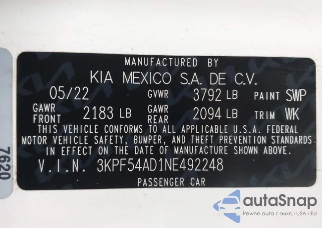 3KPF54AD1NE492248: 40901758