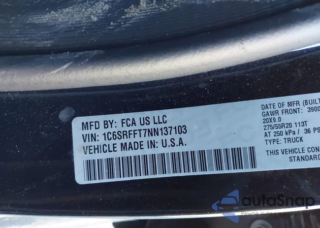 1C6SRFFT7NN137103: 40905713