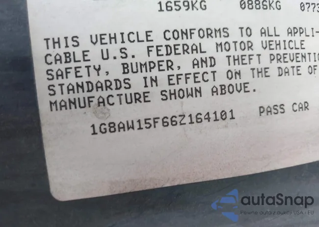 1G8AW15F66Z164101: 40907999