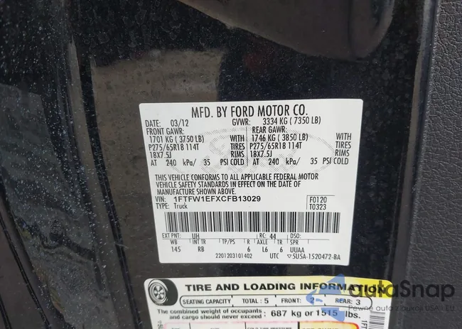 1FTFW1EFXCFB13029: 40909201