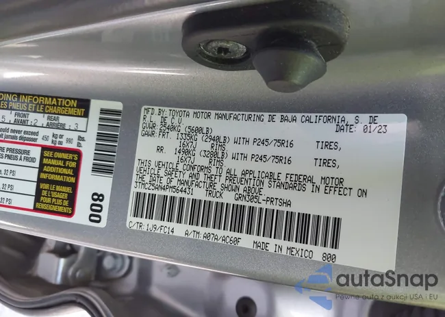 3TMCZ5AN4PM564431: 41909273