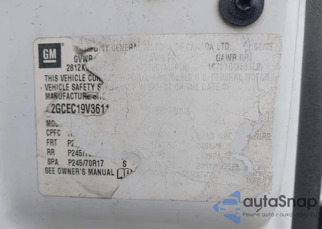 2GCEC19V361102066: 41909423