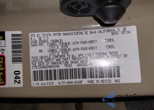 3TMCZ5AN2GM024348: 41909437