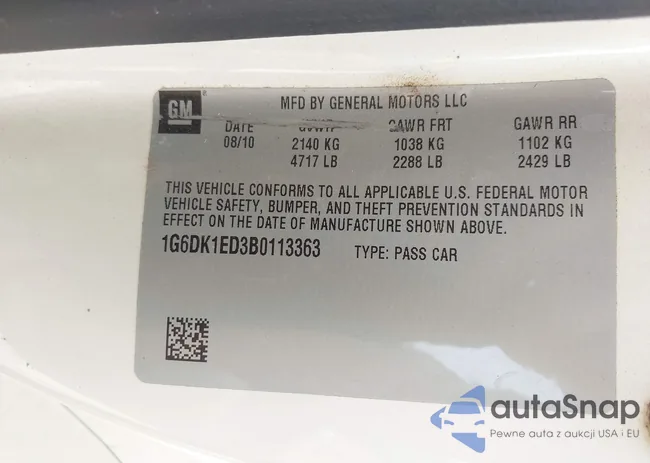 1G6DK1ED3B0113363: 41908696