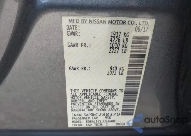 1N4AL3AP0HC288370: 41908701