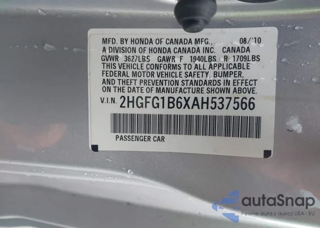 2HGFG1B6XAH537566: 41908922