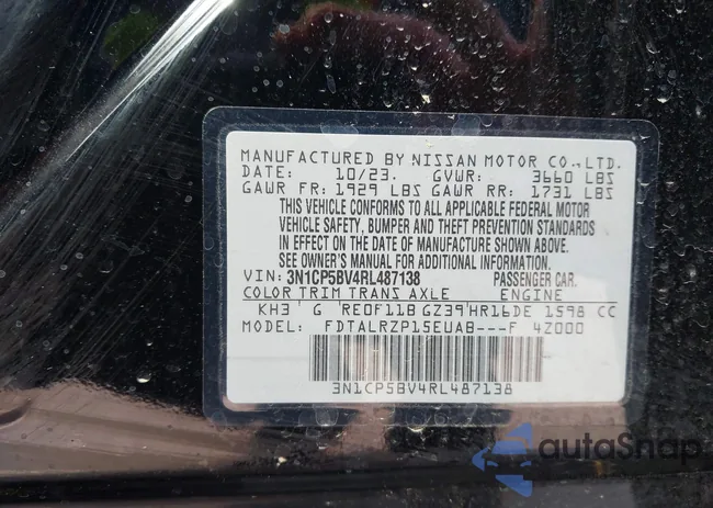 3N1CP5BV4RL487138: 41910436