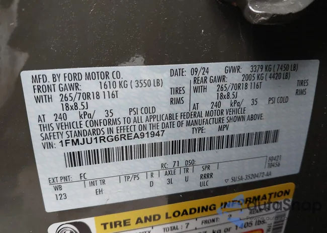 1FMJU1RG6REA91947: 41909733