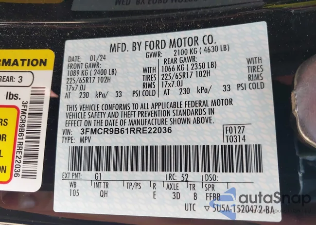 3FMCR9B61RRE22036: 41909791