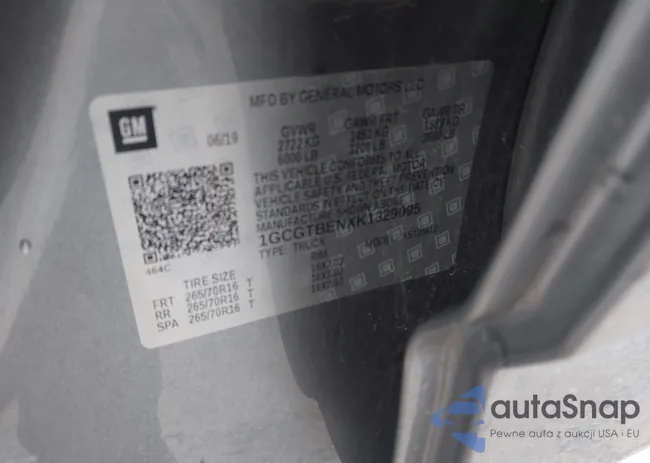 1GCGTBENXK1329095: 41909974