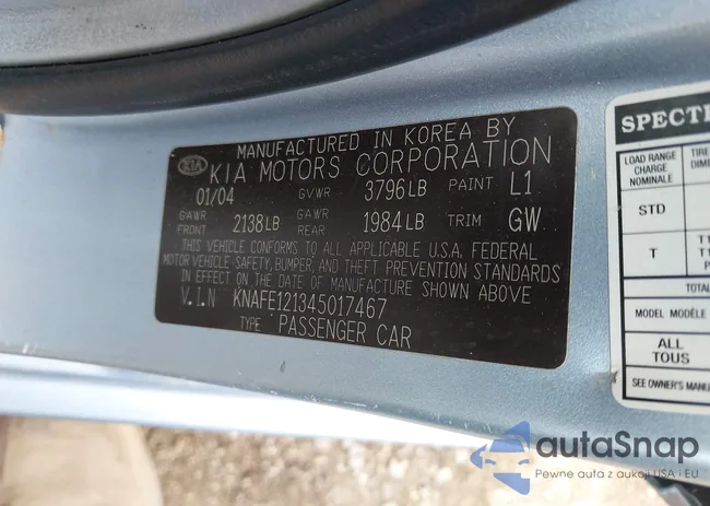 KNAFE121345017467: 41911311