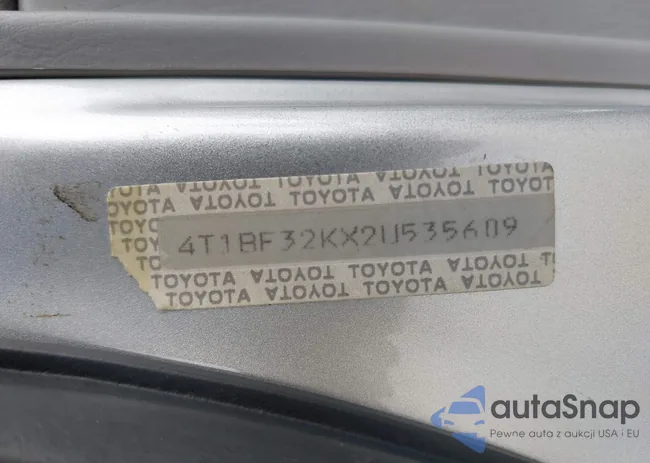 4T1BF32KX2U535609: 41911625