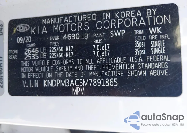 KNDPM3AC5M7891865: 41910923