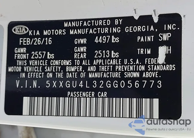 5XXGU4L32GG056773: 41912176