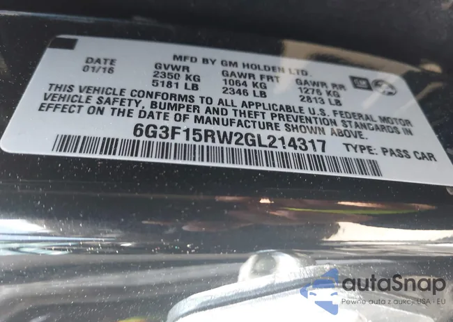 6G3F15RW2GL214317: 41912181