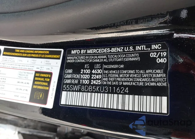 55SWF8DB5KU311624: 41913152