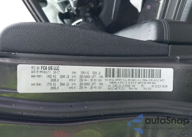 1C4RDJDG1JC187032: 41912660