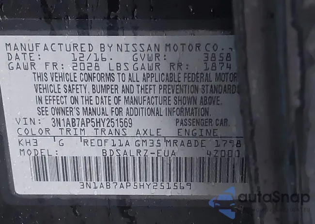 3N1AB7AP5HY251569: 41912732